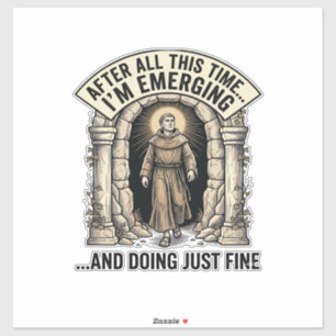 Pegatina Diseño de camiseta gráfico de grabado de humor de