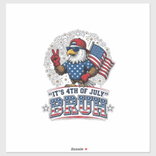 Pegatina Diseño de camiseta patriótica Funny 4th of July Ea