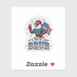 Pegatina Diseño de camiseta patriótica Funny 4th of July Ea