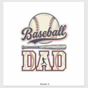 Pegatina Diseño de camiseta vectorial de béisbol vintage pa
