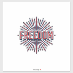 Pegatina Diseño de camiseta vectorial de fuegos artificiale