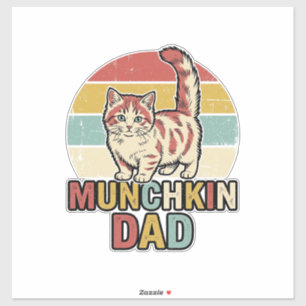 Pegatina Diseño de camiseta vectorial para papá Munchkin Re