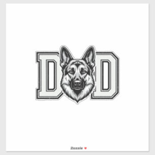 Pegatina Diseño de camiseta vectorial vintage de Papá Pasto