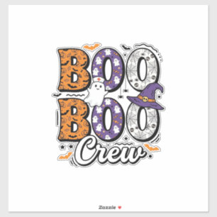 Pegatina Diseño de camiseta vintage de enfermera de Boo Cre