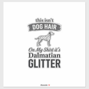 Pegatina Diseño de cita de pelo de perro divertido con bril