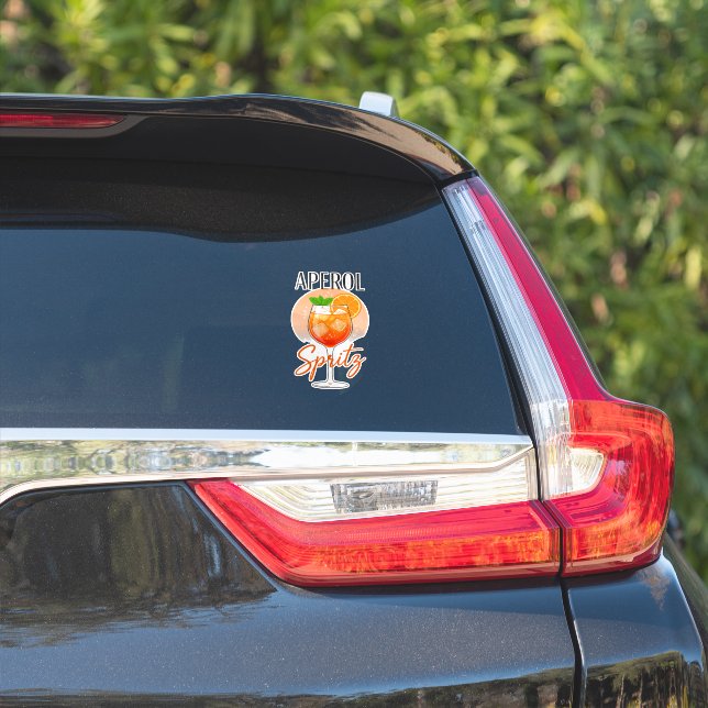 Pegatina Diseño de cóctel Aperol Spritz (Lado del coche)