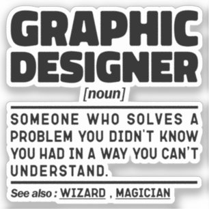 Pegatina Diseño de creador gráfico Noun Professional