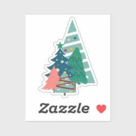 Pegatina Diseño de Evergreens de vacaciones