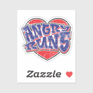 Pegatina Diseño de fans de Angry Runs v2 