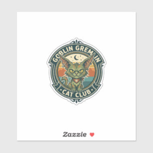 Pegatina Diseño de gatito lindo gato duende gremlin - Grem 