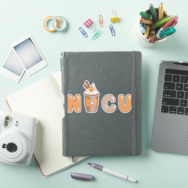 Pegatina Diseño de Halloween para café de la NICU (Funda para iPad)