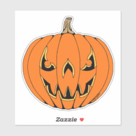 Pegatina Diseño de Halloween Scary Jack-o'-Lantern
