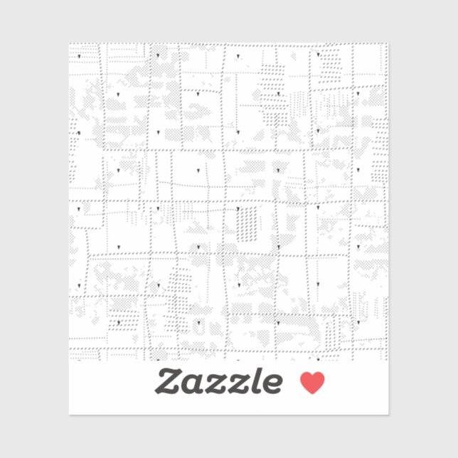 Pegatina Diseño de idioma Treinta y Cuatro (Hoja)