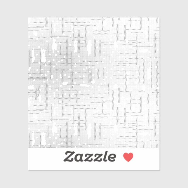 Pegatina diseño de idioma Treinta y dos (Hoja)