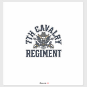 Pegatina Diseño de impresión de pecho del regimiento de cab