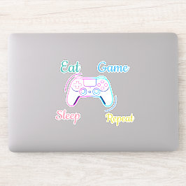 Pegatina diseño de juego de neón personalizable