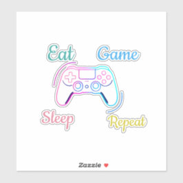 Pegatina diseño de juego de neón personalizable