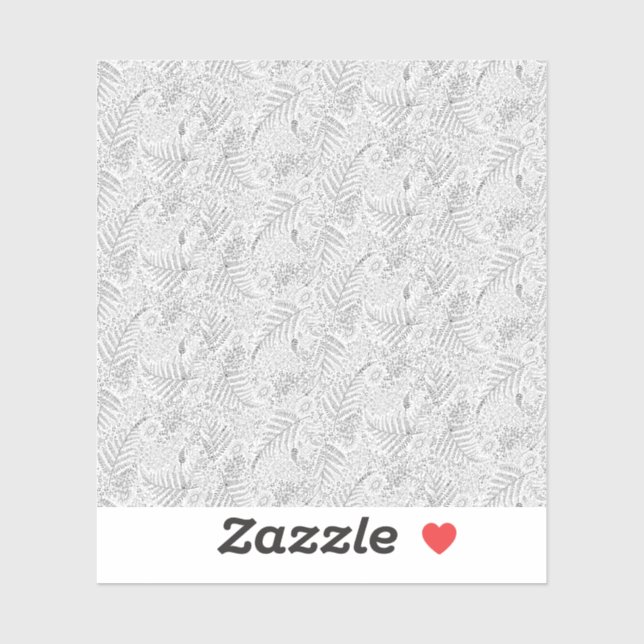 Pegatina diseño de la alfombra Treinta y Seis (Hoja)