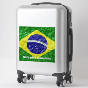 Pegatina Diseño de la Bandera Brasileña