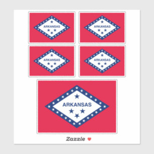 Pegatina Diseño de la bandera del estado de Arkansas