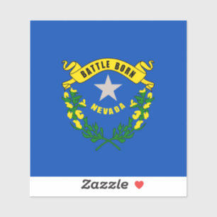 Pegatina Diseño de la bandera del estado de Nevada