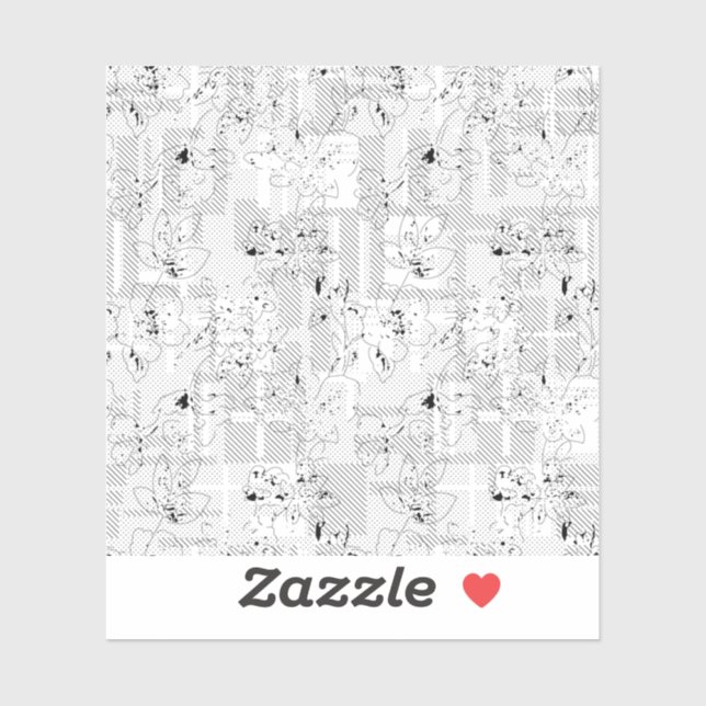 Pegatina Diseño de lenguaje Ciento uno (Hoja)