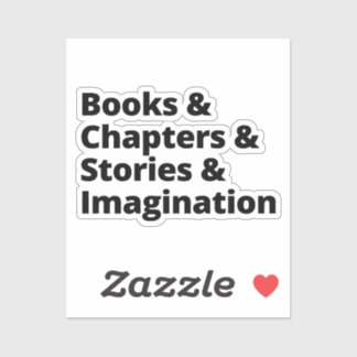 Pegatina Diseño de Lover de Libros