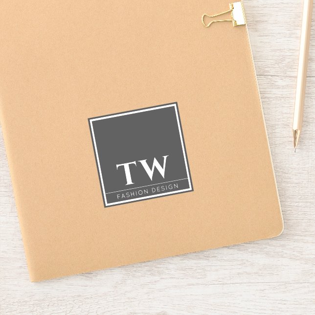 Pegatina Diseño de moda gris (Cuaderno)