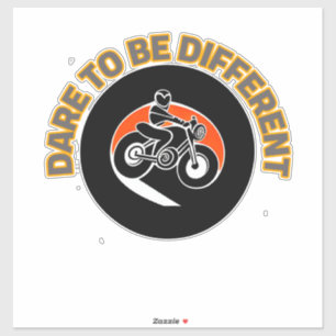 Pegatina Diseño de Motocicleta Audaz