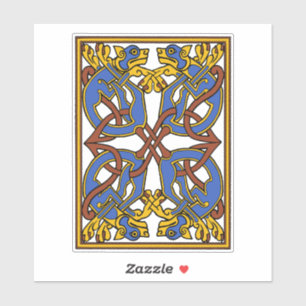 Pegatina Diseño de nudo celta con límites