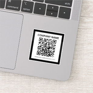 Pegatina Diseño de Personalizable sencillo y código QR edit