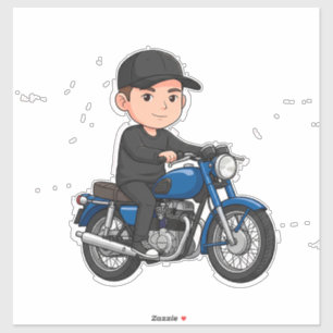 Pegatina Diseño de regalo divertido de motocicleta de cicli