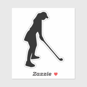 Pegatina Diseño de silueta chica