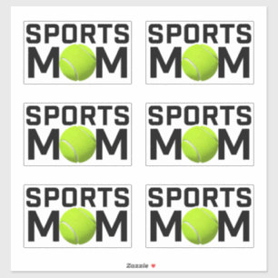 Pegatina Diseño de tenis para mamá deportiva