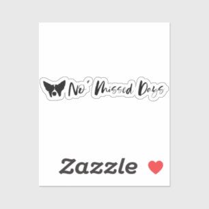 Pegatina Diseño de texto sin días perdidos