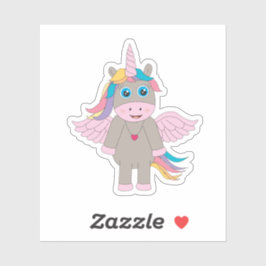 Pegatina Diseño de unicornio arco iris
