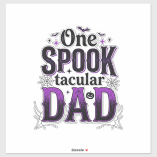 Pegatina Diseño de vector vintage de Halloween de papá Spoo