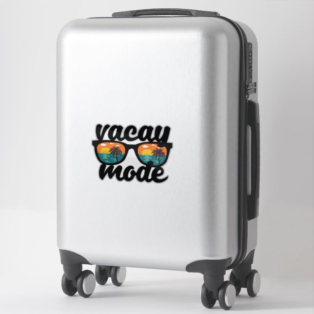 Pegatina Diseño de verano en modo Vacay (Maleta)