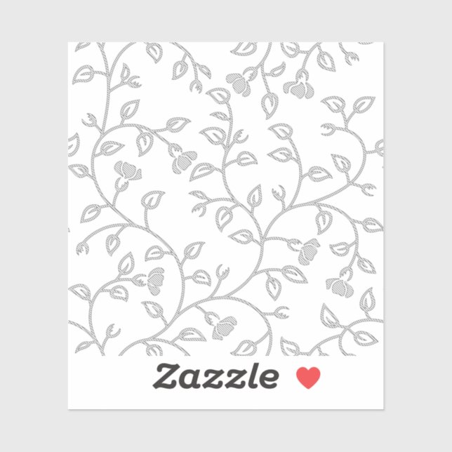 Pegatina diseño decorativo Treinta y Siete (Hoja)