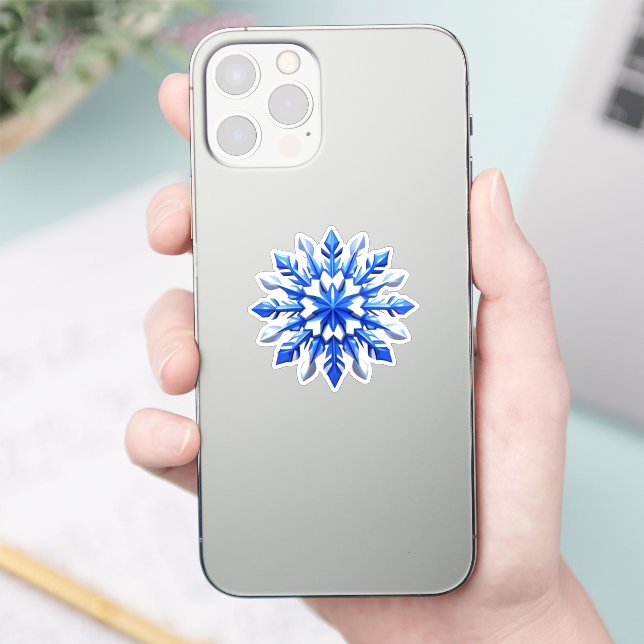 Pegatina Diseño Detallado de Snowflake (Teléfono)