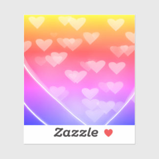 Pegatina Diseño digital del corazón roto