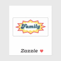 Diseño divertido de cómic sobre familia
