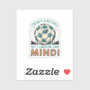Pegatina Diseño Divertido de Fútbol