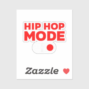 Pegatina Diseño divertido de hip hop para hombres mujeres H