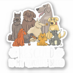 Pegatina Diseño divertido de perros para hombres y mujeres 