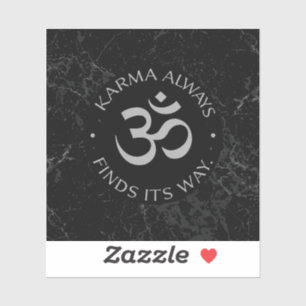 Pegatina Diseño espiritual de Karma Om - Colección de menta