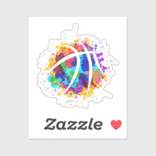 Pegatina Diseño Gráfico de Baloncesto Vintage Baloncesto Co