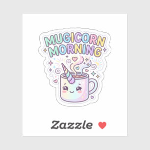 Pegatina Diseño Gráfico de Municornio de Unicornio de Mañan