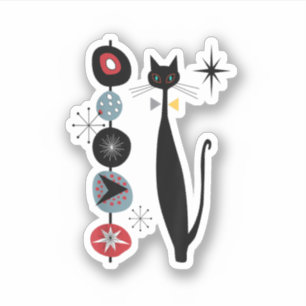 Pegatina Diseño moderno de gatos gatos de Guay de mediados