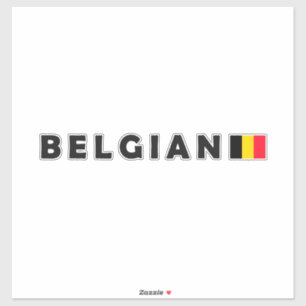 Pegatina Diseño patriótico de Bélgica